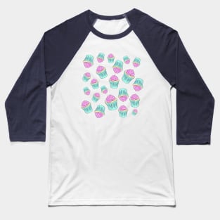 Cupcakes Baseball T-Shirt